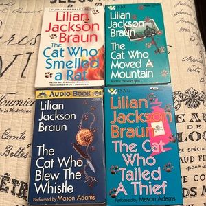4 Lilian Jackson Braun Cassette Audio Books